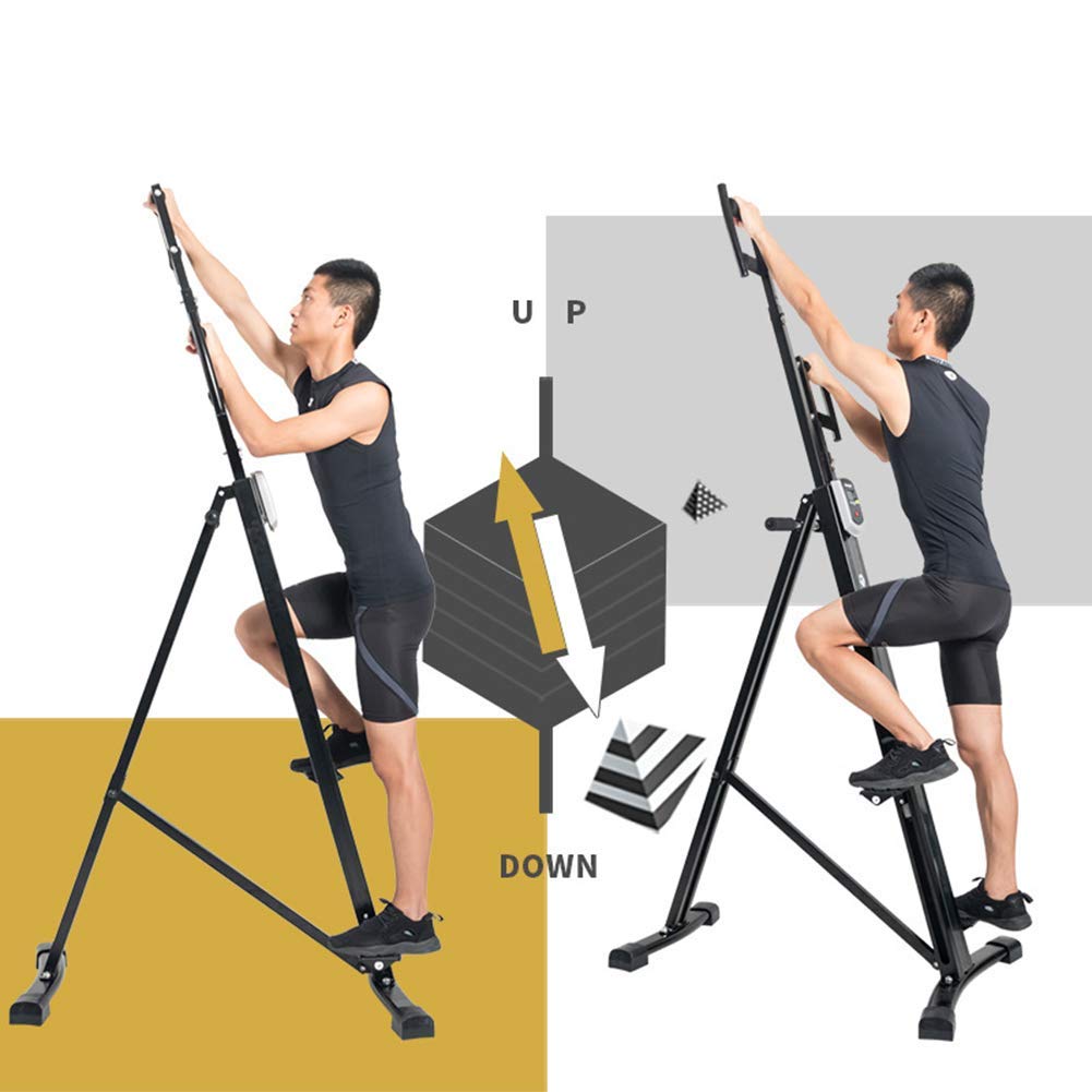 Stepper Verticale Pieghevole Per Allenamento Casa - Climber Per Gambe E Glutei, Con Display LCD