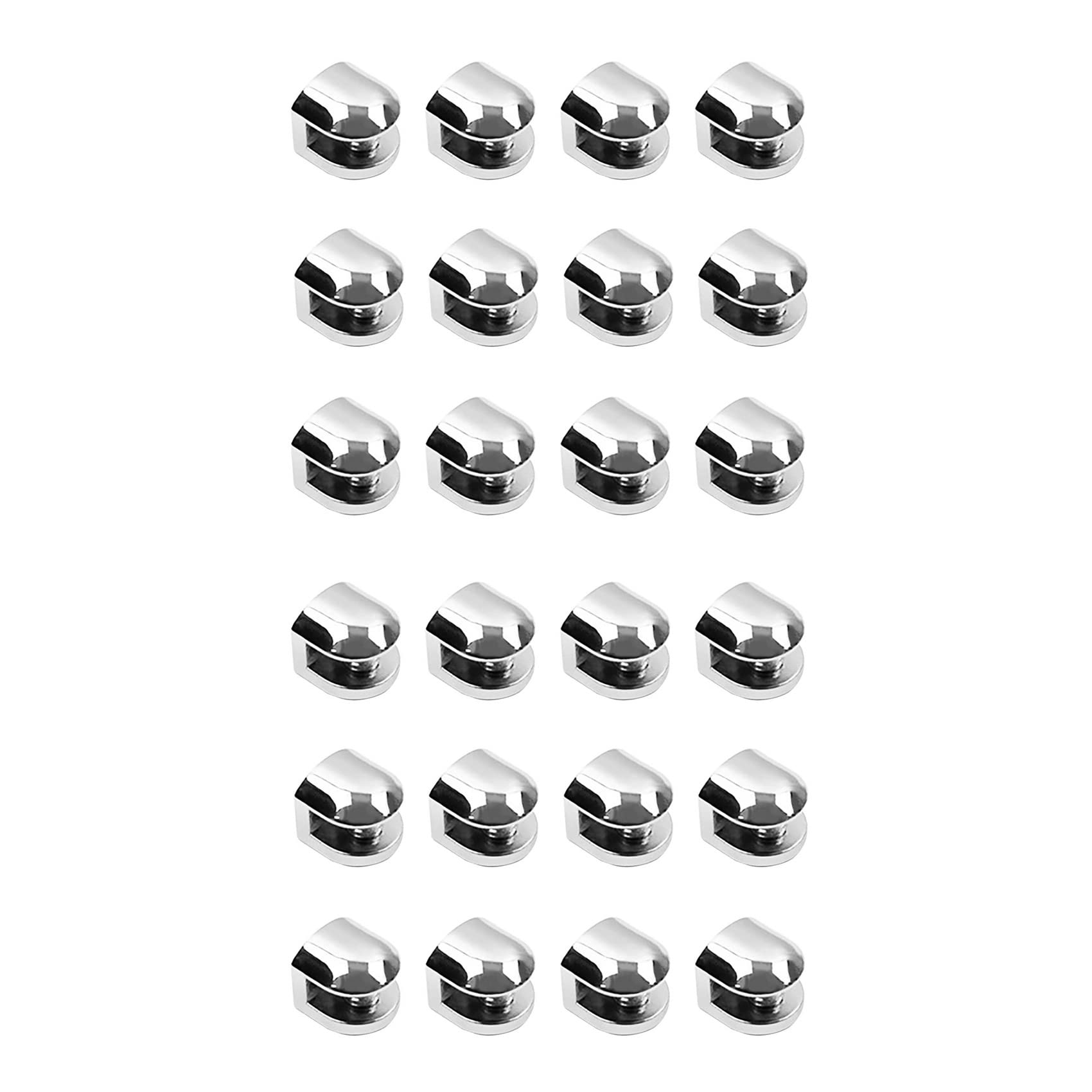Support plat pour étagère en verre réglable et durable de 24 pcs