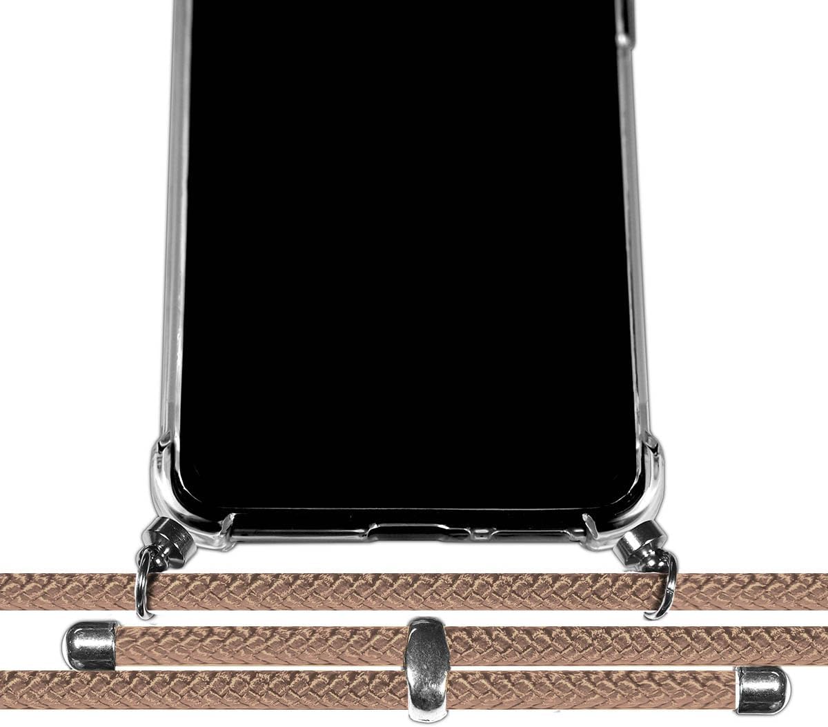 Tumundosmartphone Transparent Pendant Case for Xiaomi Redmi Note 13 5G with Camel Cord