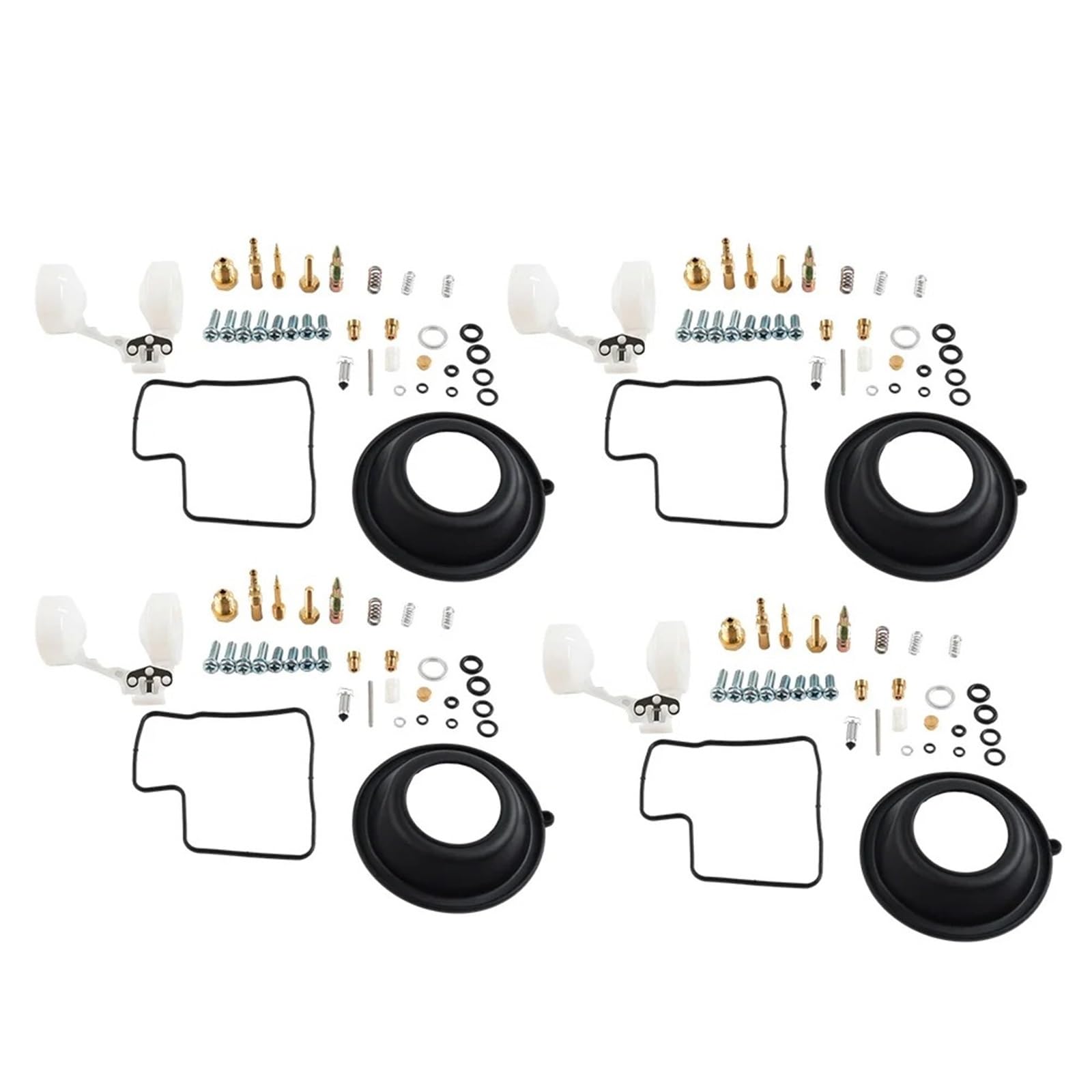 Kit De Reparación Carburador para Motocicleta 4 Juegos con Flotador Diafragma para V45 para Magna para VF750S para VF750F