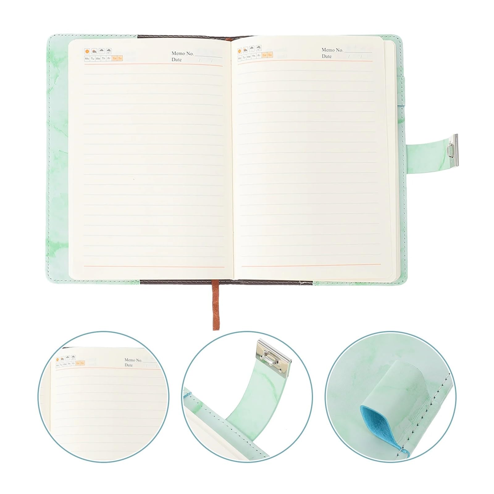Cuaderno de notas con líneas, cuaderno de notas con contraseña, suministro de papel Kraft, accesorio de escritura, diario con candado para el hogar, diario secreto para estudiantes, niñas, niños, pa