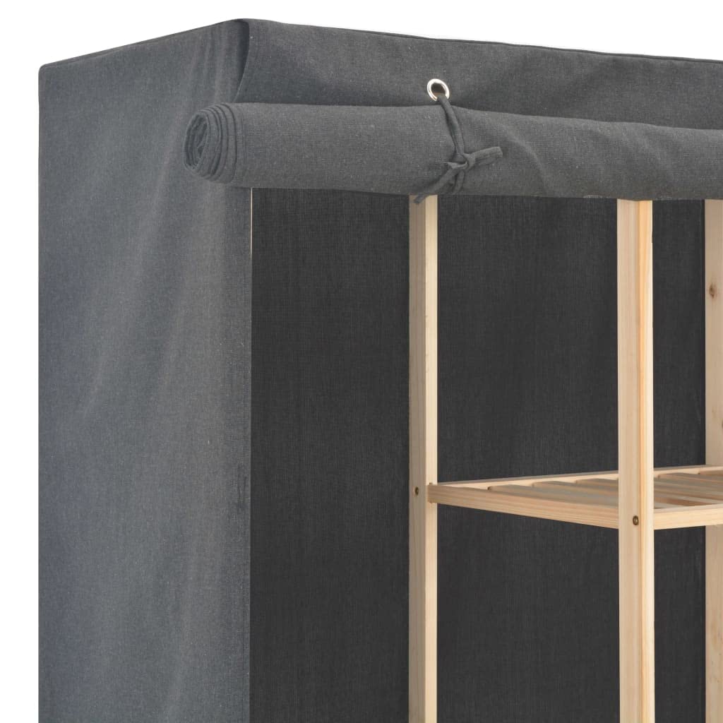 Armario de Tela, Armarios Dormitorio, Organizadores De Armarios De Ropa, Armarios Roperos, Muebles Roperos, Armario Zapatero Tela, Gris 173x40x170 cm