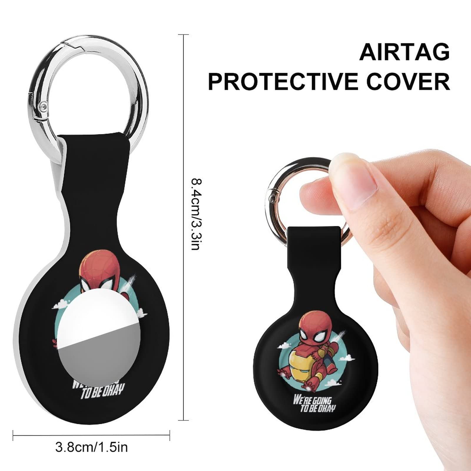 Amazon.co.jp: AirTag ケース アイアンマン スパイダーマン