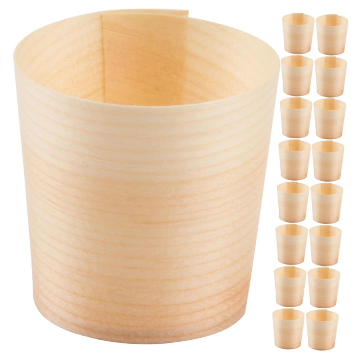 CONGARTENO 30pcs Cup Travel Tea Mug Water Glasses Travel Coffee Mug Cocktail Mug Party Supplies Coffee Mugs Drinking Glasses Wood re-usable