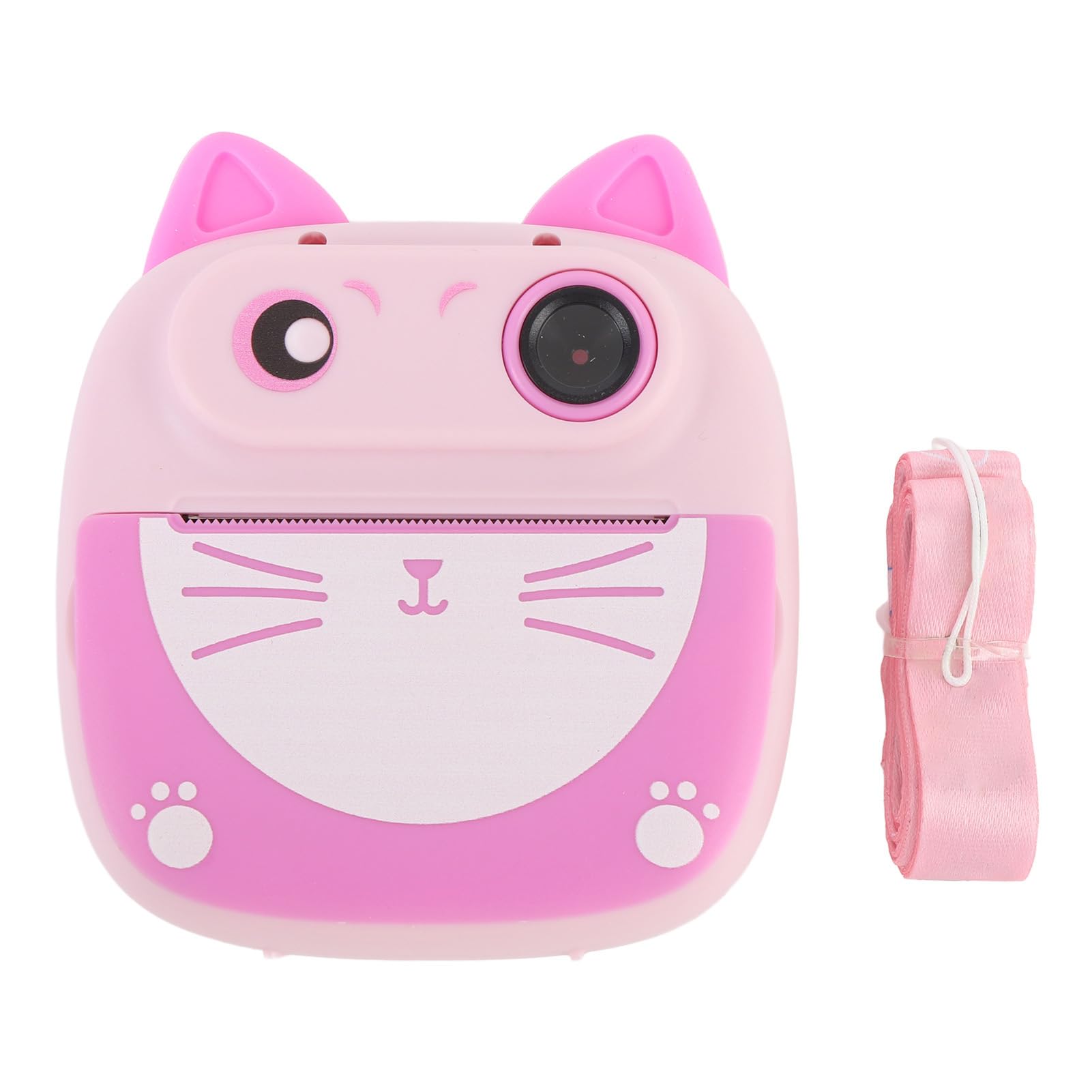 20MP Dual Lens Selfie Instant Print Camera 4X Zoom with 3 Rolls Print Paper, 2.0 high Definition Screen, Doodle and Color Make Photos Colorful, Clear View for Students, Rounded-image-7