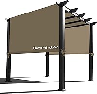 Vista 13 de Alion Home Toldo de repuesto universal para pérgola (12 x 10 pies, rojo borgoña)