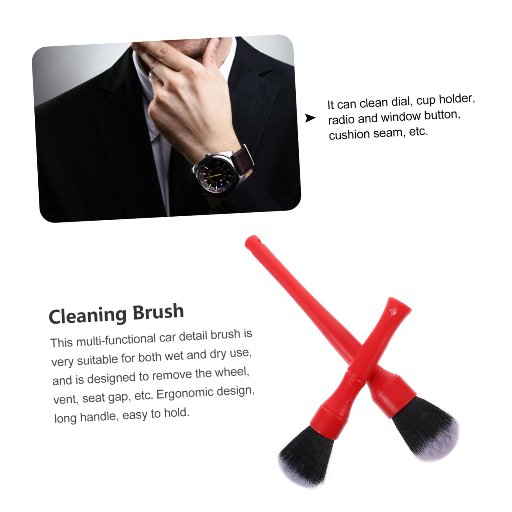 Gatuida 6stücke Ultraweiche Detailbürsten Für Ergonomisches Design Schonende Reinigung Für Innenräume Lüftungsschlitze Und Empfindliche Oberflächen Langlebig Und Kratzfrei Für