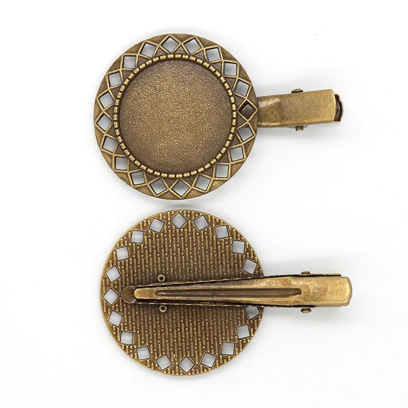 THAYLA Haarspangen aus Metall, Sonnenblumen-Design, 25 mm, 50 Stück, 50 Stück