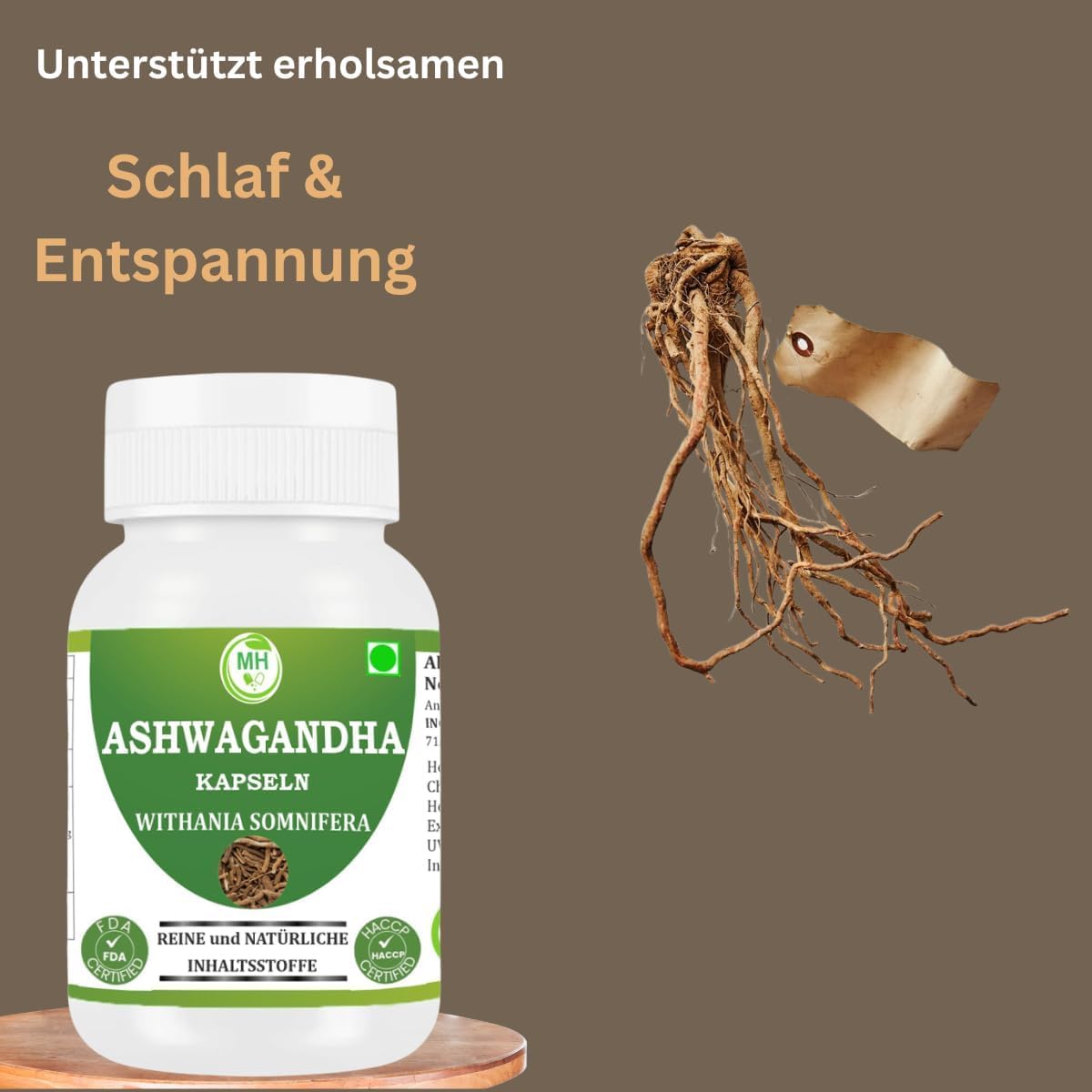 Cápsulas de Ashwagandha Morsan Healthcare | Extracto de Withania Somnifera | 500 mg por cápsula | Sin OGM, Veganas y Sin Gluten | 240 Cápsulas Veganas | Pack de 4 Frascos