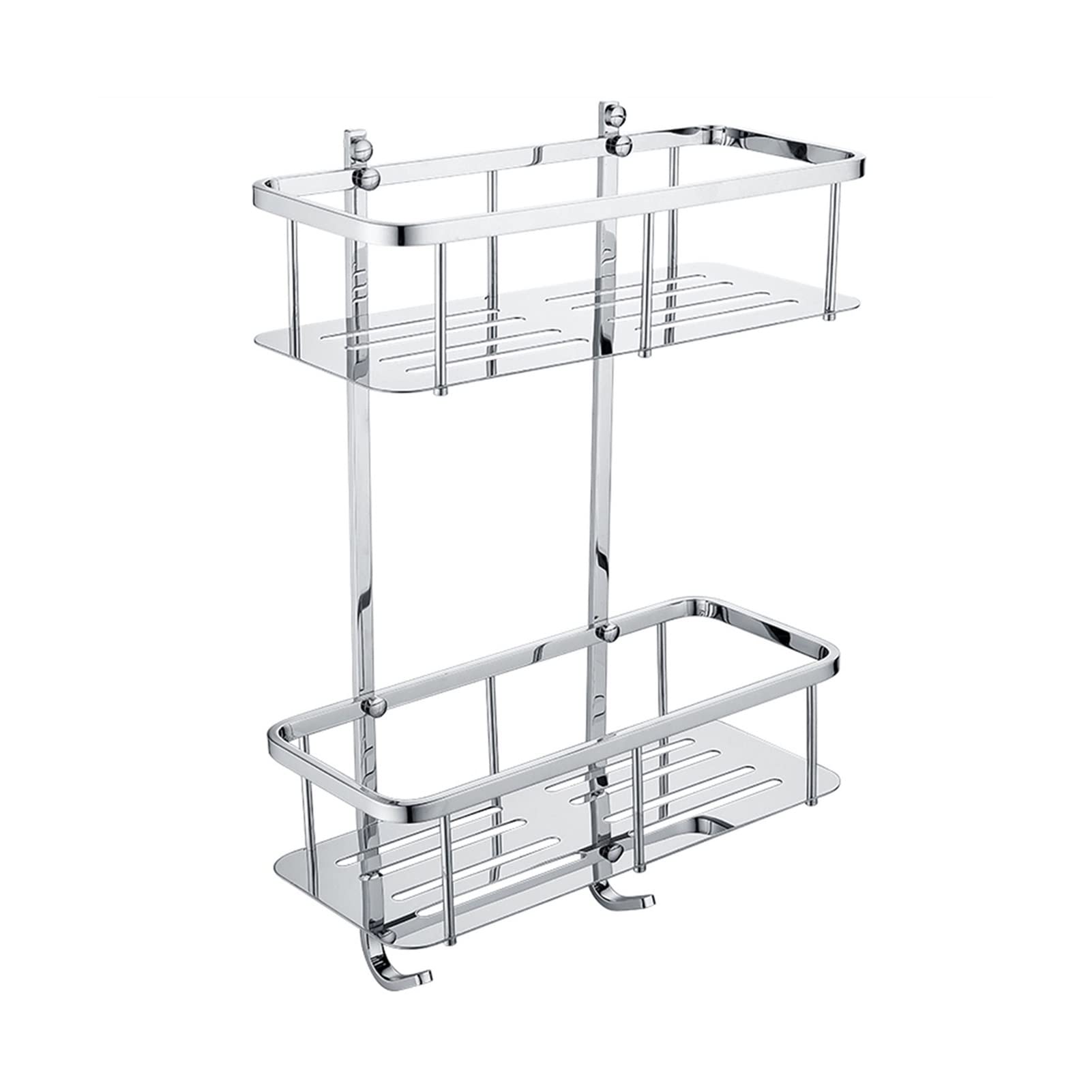 TOMYEUS Shower Caddy Bathroom Shelf Bathroom Shelf Wall-Mounted Storage Rack Home Organizer Bath Household Items Rack Bathroom Accessories