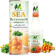 My Herbal Remedies Himalayan Sea Buckthorn Peruk Juice 1000ml | 100% Pure Pulp | Rich in Omega 3 6 7 9 & Vitamin C | Immunity, Skin & Gut Health | No Added Sugar | Seabuckthorn Peruk Juice 1000ml
