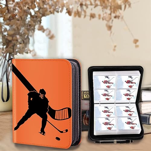 Miniatura 7 de Carpeta de tarjetas de baloncesto, carpeta de tarjetas coleccionables de 4 bolsillos con 400 fundas para tarjetas, estuche portátil para álbumes de