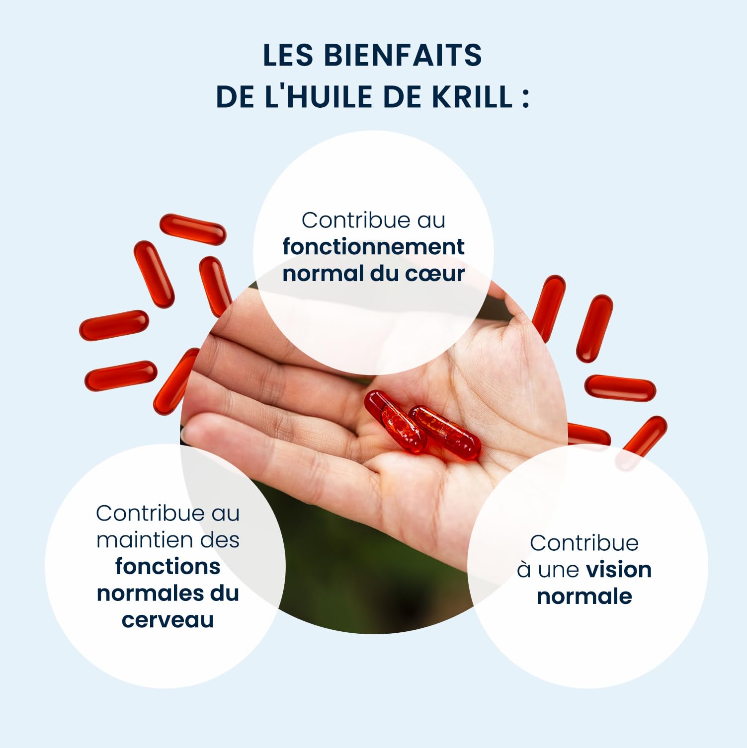Huile de Krill Pure Superba Boost™ 590mg - Oméga-3 Phospholipidiques & Astaxanthine - Soutien Cœur, Cerveau & Vision - Pêche Durable - 60 Gélules Licaps® (1 à 2 mois) - Dynveo