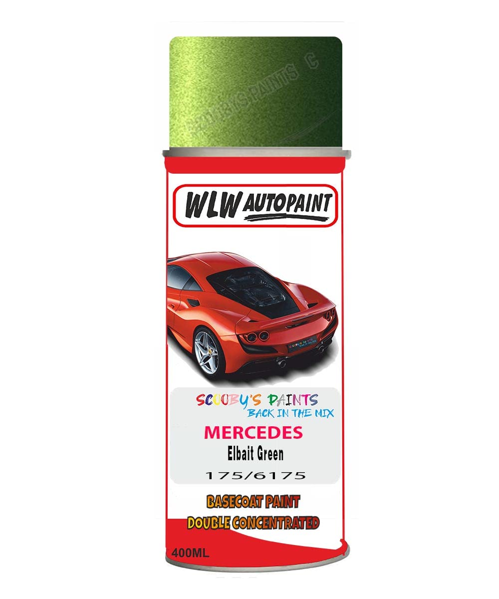 Basecoat Aerosol Spray Paint For Mercedes Gla-Class Elbait Green 2015-2019 Code 175
