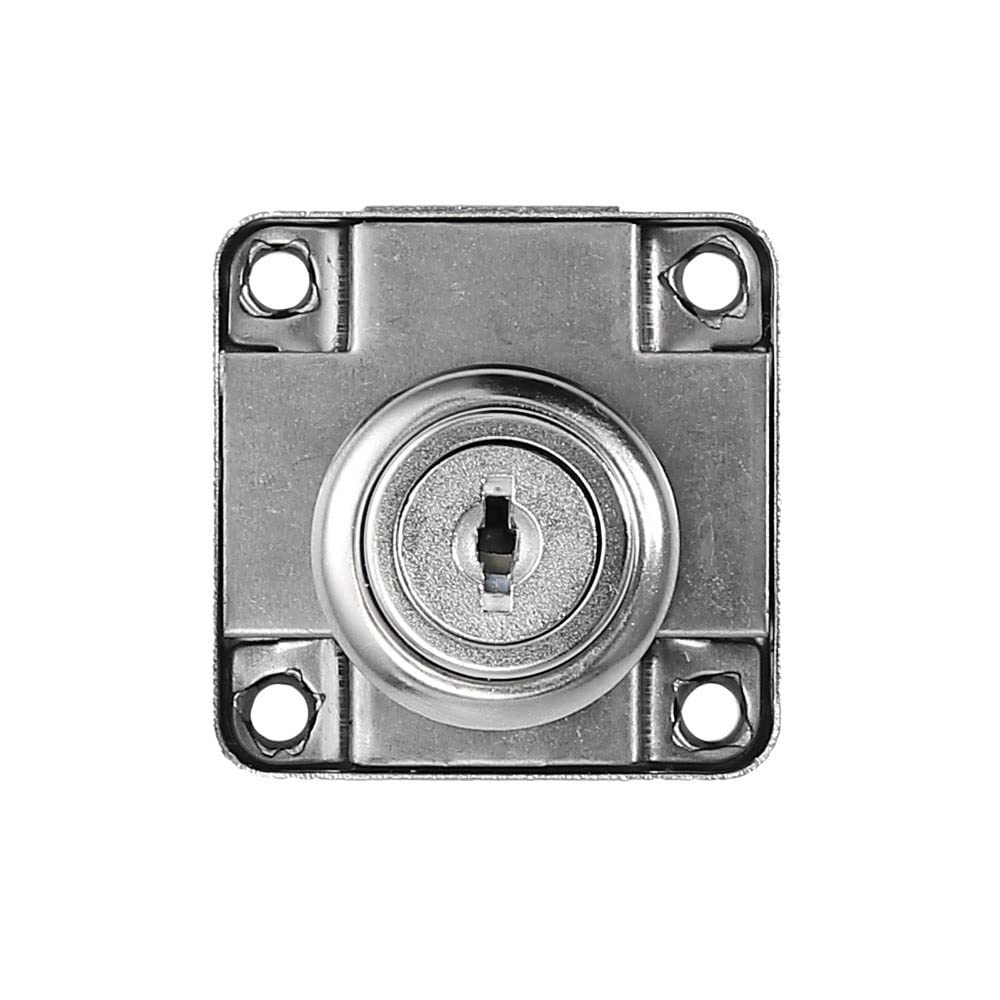 Lot de 8 serrures d'armoire, de porte, de tiroir, de boîte aux lettres, serrures de sécurité pour meubles, serrure de sécurité en acier laminé à froid + alliage, petit cadeau