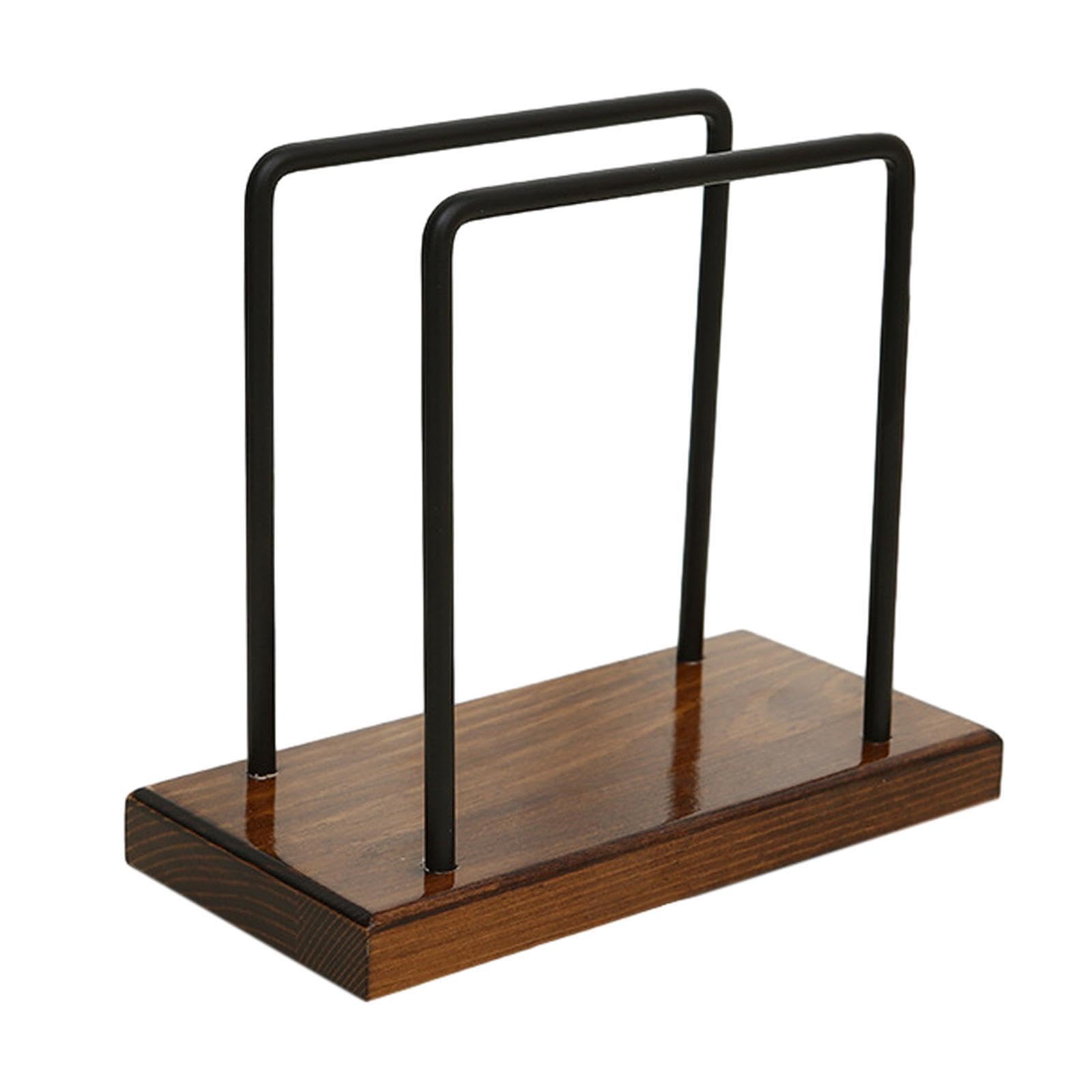 TWISAXC Functional Wooden Napkin Holder Napkin Stand Table Dispenser Reliable Action Addition For Events Freestanding Tabletop Paper Tissue Holder Wooden, Brown, 15.3x7.3x13.5cm