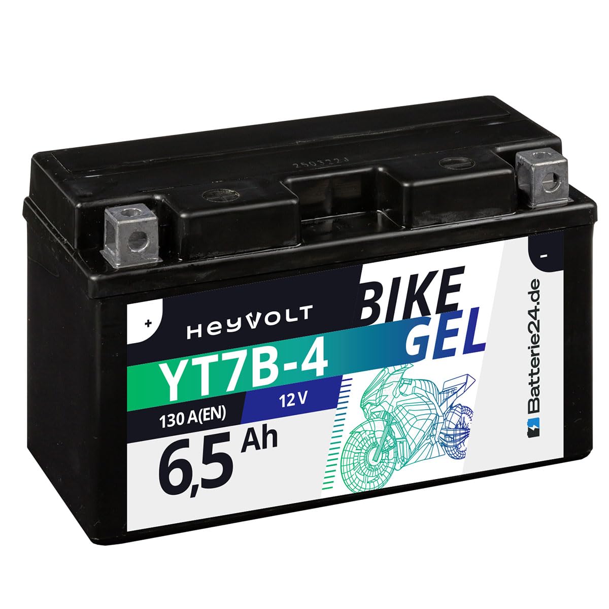 Batterie 12V 7Ah GEL GP-PRO GT7B-BS Roller ähnl YT7B-BS CT7B-4 YT7B-4 GT7B-4