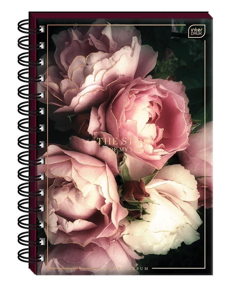 Album photo B5 Roses Interdruk avec couverture fleurie pour souvenirs