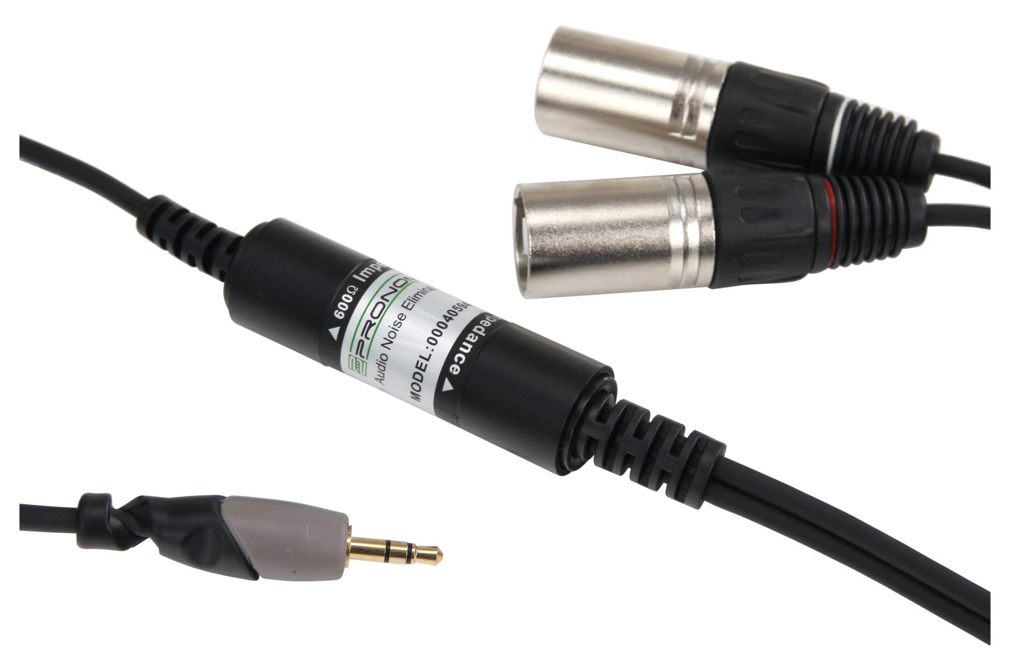 Pronomic ANE10-1.5JX Câble Audio Noise Eliminator Jack/XLR (câble anti-interférences, impédance : 600 Ohm, tenue en tension : 500 V DC, longueur 1,5 m), noir