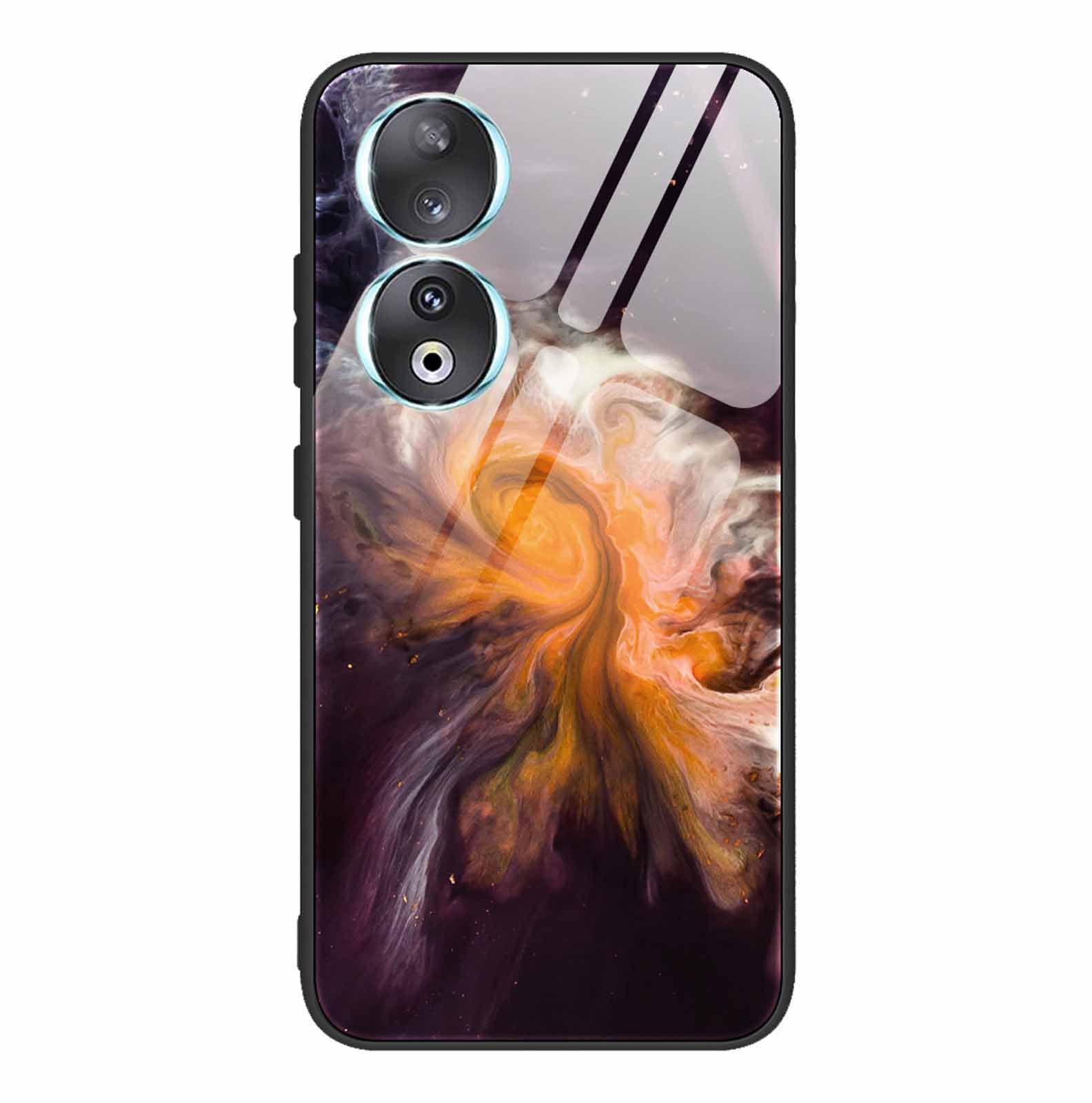 HAOYE Cover per Huawei Honor 200, Custodia in Modello di Gatto Carino, Antigraffio Back Cover + Bordo in Silicone Morbido TPU Protettiva Case (Gatto arancione