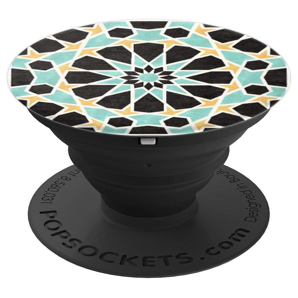 Moroccan Zellige Traditional Islamic Mosaic PopSockets Grip and Stand for Phones and Tablets