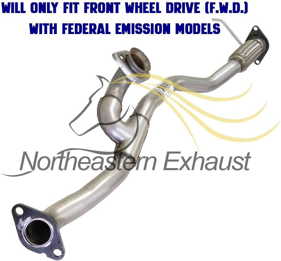 Northeastern Exhaust | Stainless Steel Exhaust Front Flex Y-Pipe Compatible for Ford Taurus 2008-2012 3.5L | Mercury Sable 2008-2009 3.5L | Free Gaskets and Bolts & Nuts Included