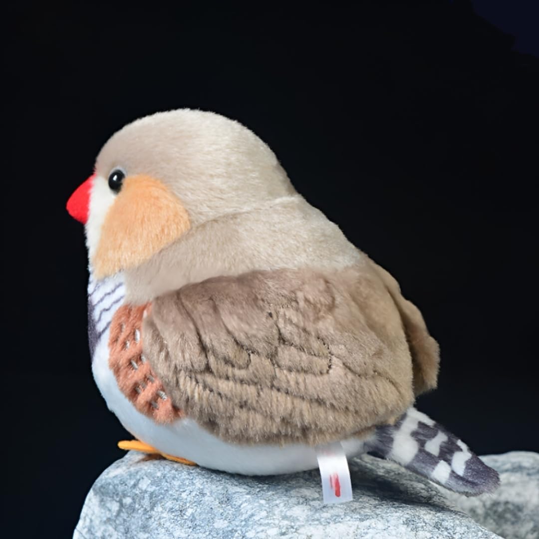 POPOTATO Realistic Bird Plush - 5'' Pearl Bird Stuffed Animal - Plushy and Squishy Pillow Toy - Cute Parrot for Boys and Girls - Image 3