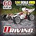 RC Voiture 4x4 Télécommandée Tout Terrain 60km/h 1/14 2,4GHz Buggy Radiocommandé RC Car de Course à Dérive RTR, Cadeaux pour Adultes et Enfants
