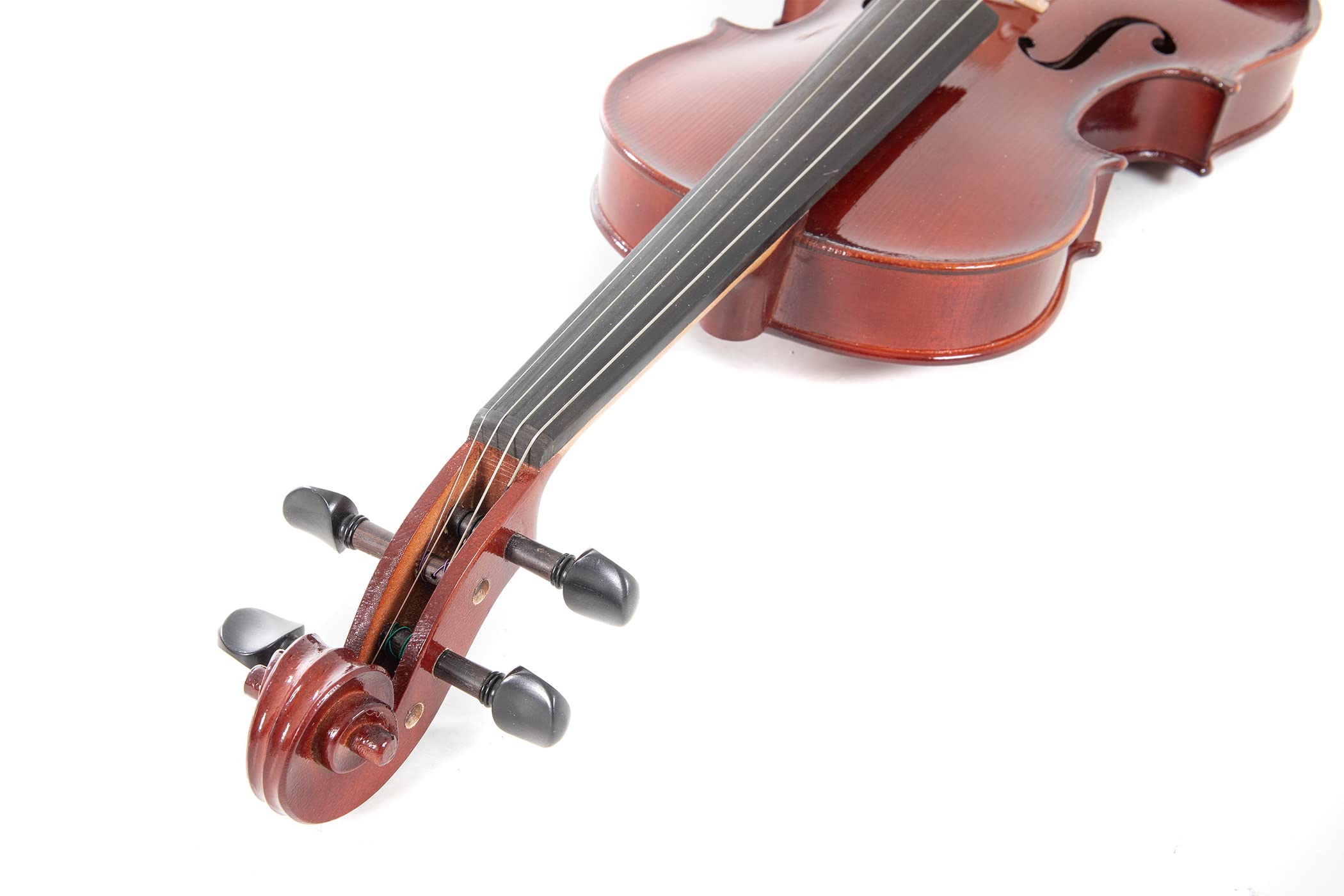 PURE GEWA Violingarnitur EW Ebenholzgarnitur - Violine 4/4, Set spielfertig inkl. Koffer, Bogen, Kolofon, Kinnhalter, Feinstimmsaitenhalter