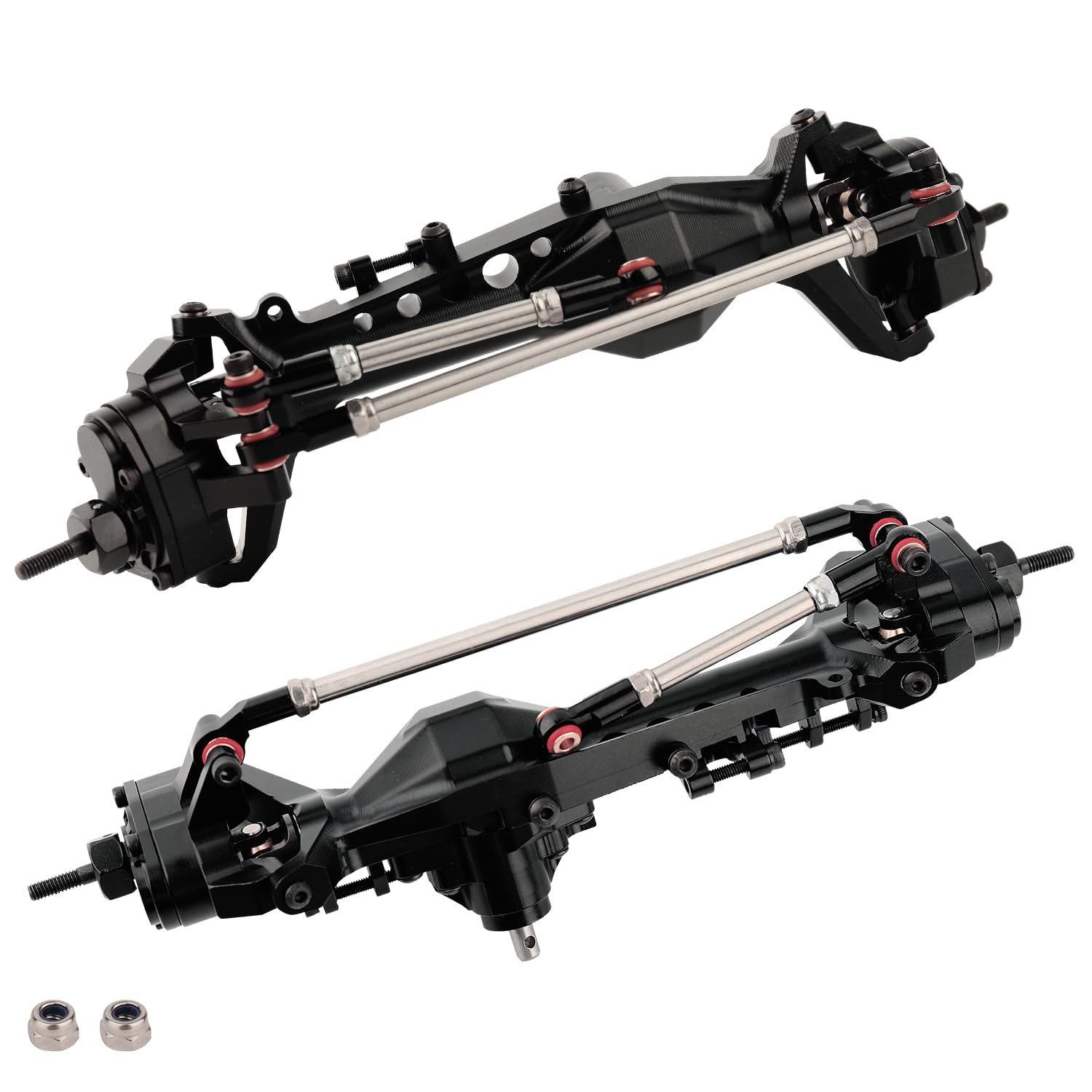 NHX RC Alum Portal Axle w/ Diff Lockers F/R For Axial SCX10 I