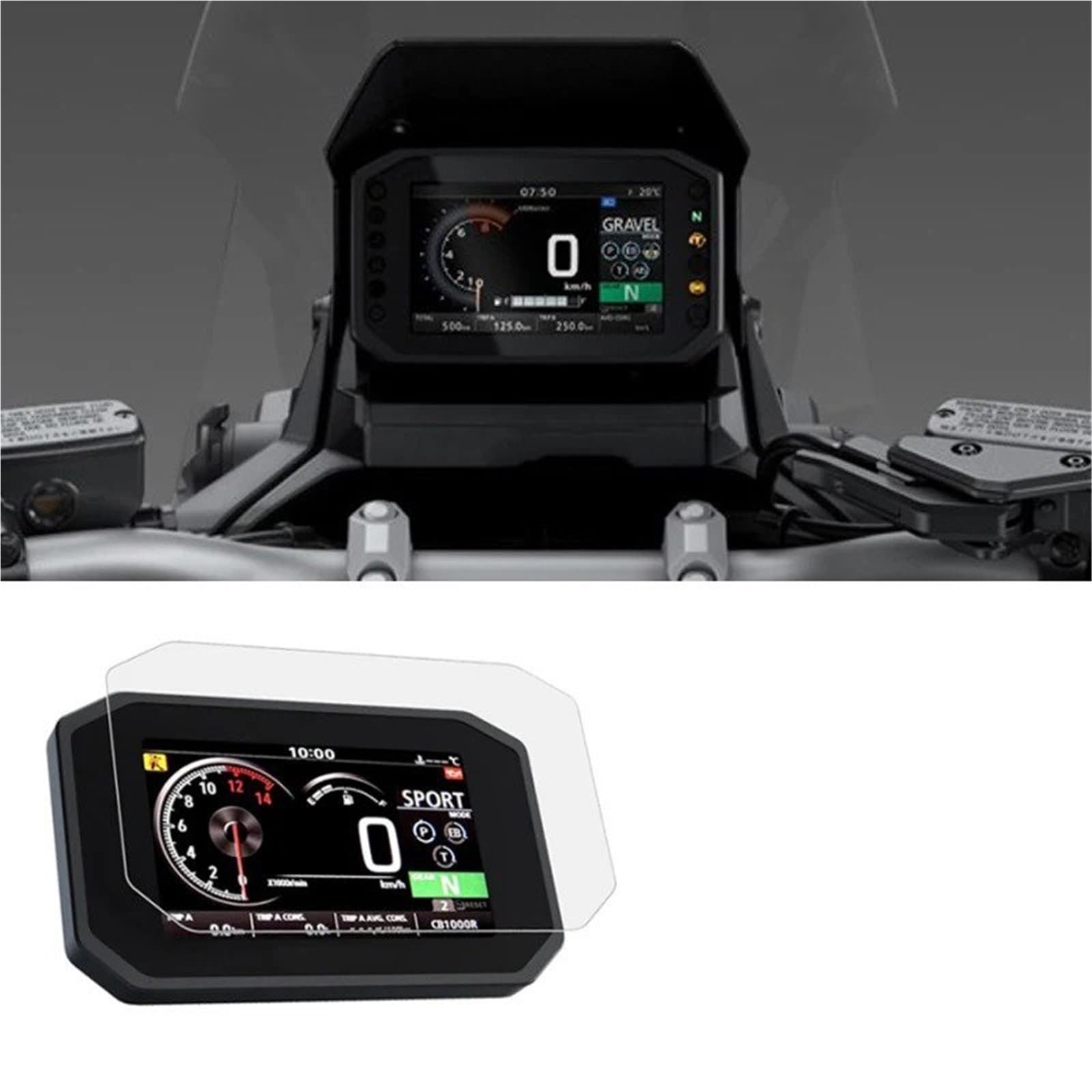 für Benelli TRK502X TRK 502X 502 X TRK502 Cluster Kratzschutzfolie Motorrad Armaturenbrett Tachometer Displayschutz Motorrad Instrumenten Displayschutzfolie (2 Sets)