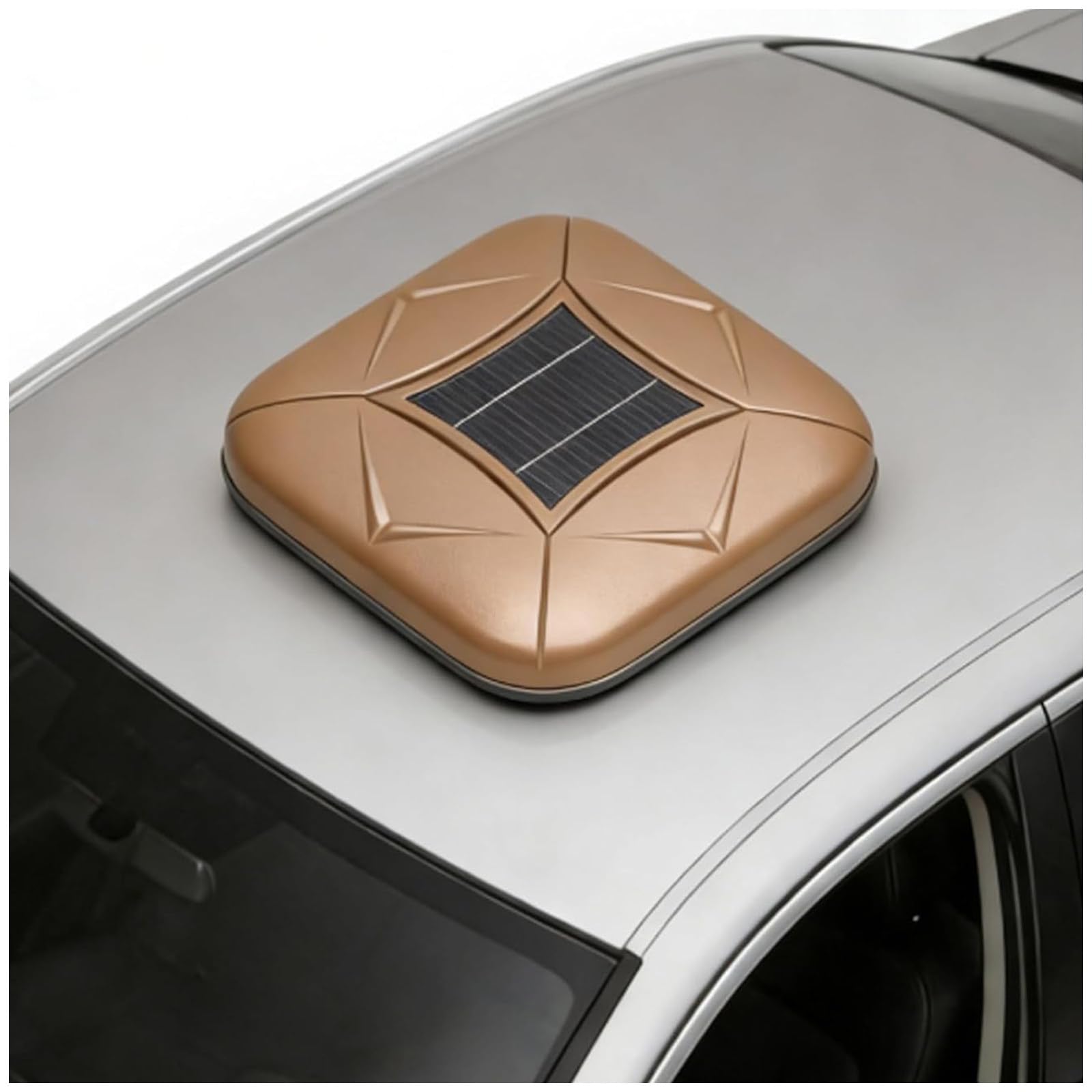 Wangyingxu Smart Solar Car Cover, Remote Control Operation, Quick 10s Open, Anti-Scraping Windproof Snowproof, Full Coverage All-Weather Protection for Sedan SUV MPV Gold-YXXL