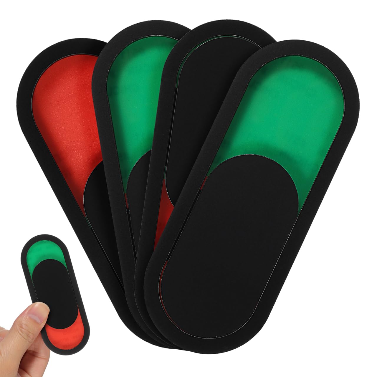 MAGICLULU Privacy Sign 4 Pack - Vacant Occupied Door Indicator for Home Office Restroom Conference Room, Blank Red Green Slider for Bathroom Bedroom, Adhesive Mount 3. 9 X 1. 5 Inch
