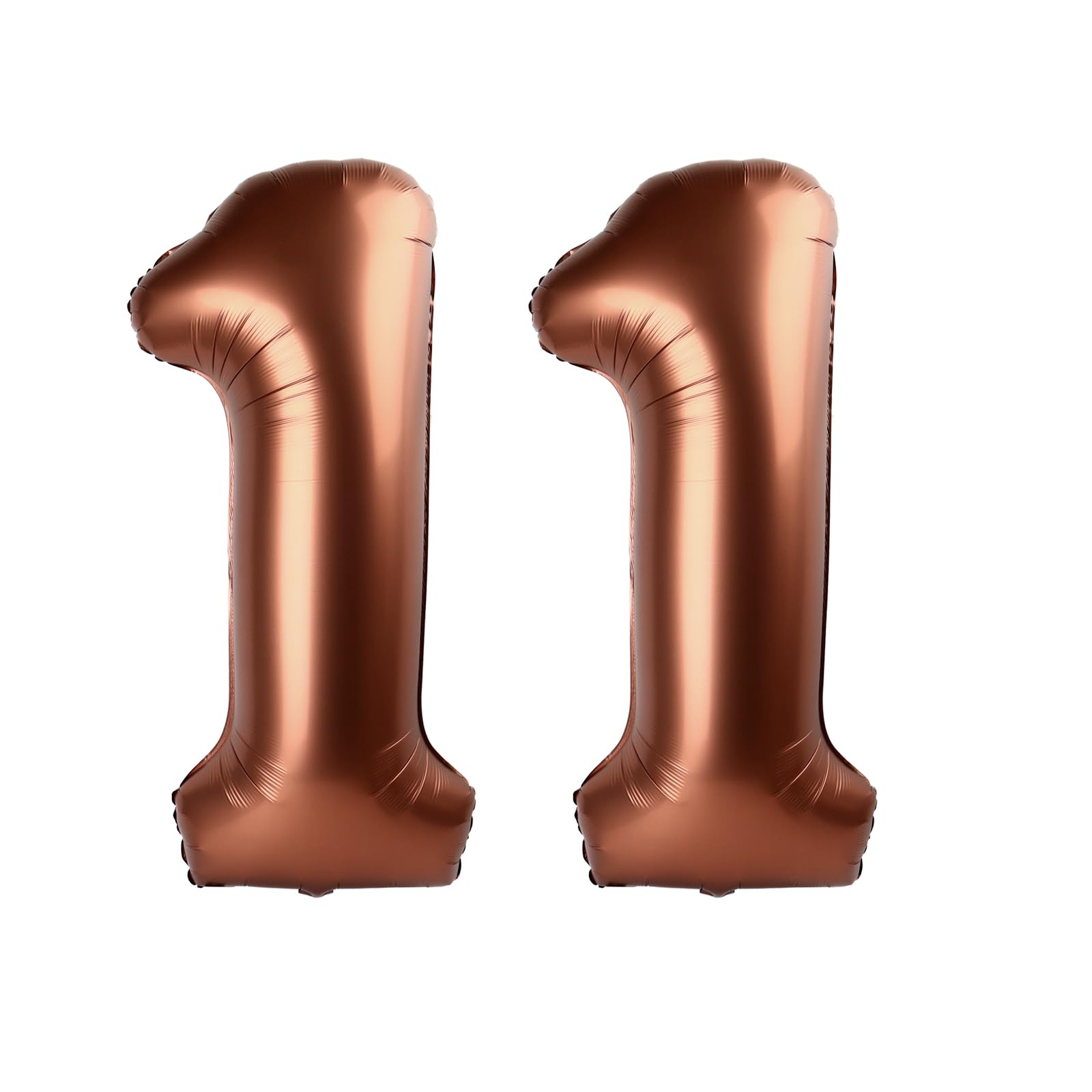 Brown 11 Balloon - Number Balloon 40 Inch, 11th Brown Birthday Decorations