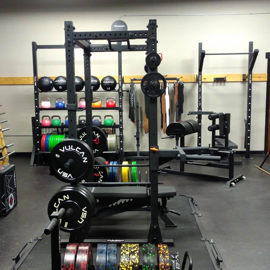 VULCAN Black Olympic Bumper Plates Pair – Low-Bounce Solid Rubber with Forged Steel Insert | IWF Standard 450mm Diameter | Durable Weight Plates for Home and Commercial Gym Strength Training