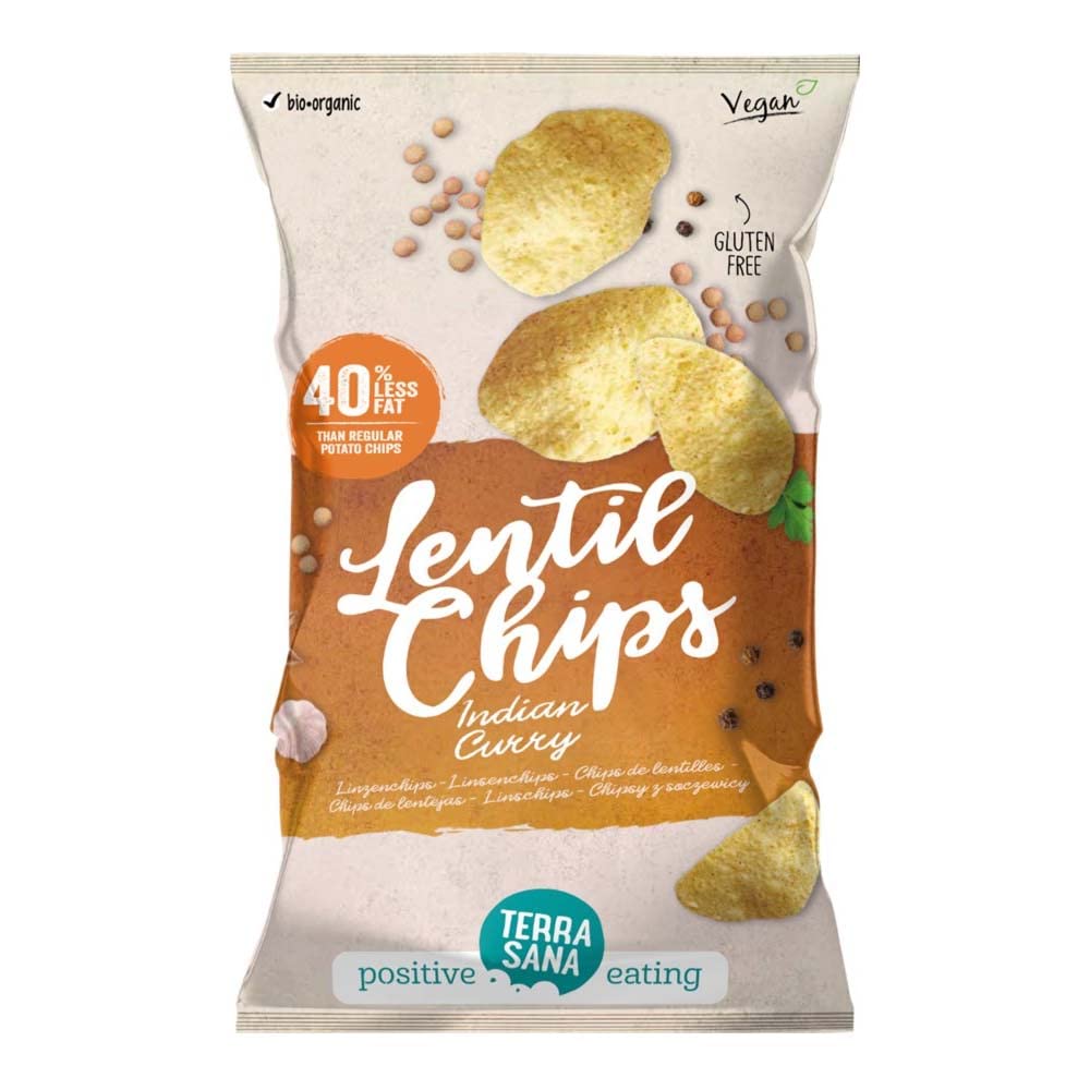 Chips de lentejas con curry hindú 75 g