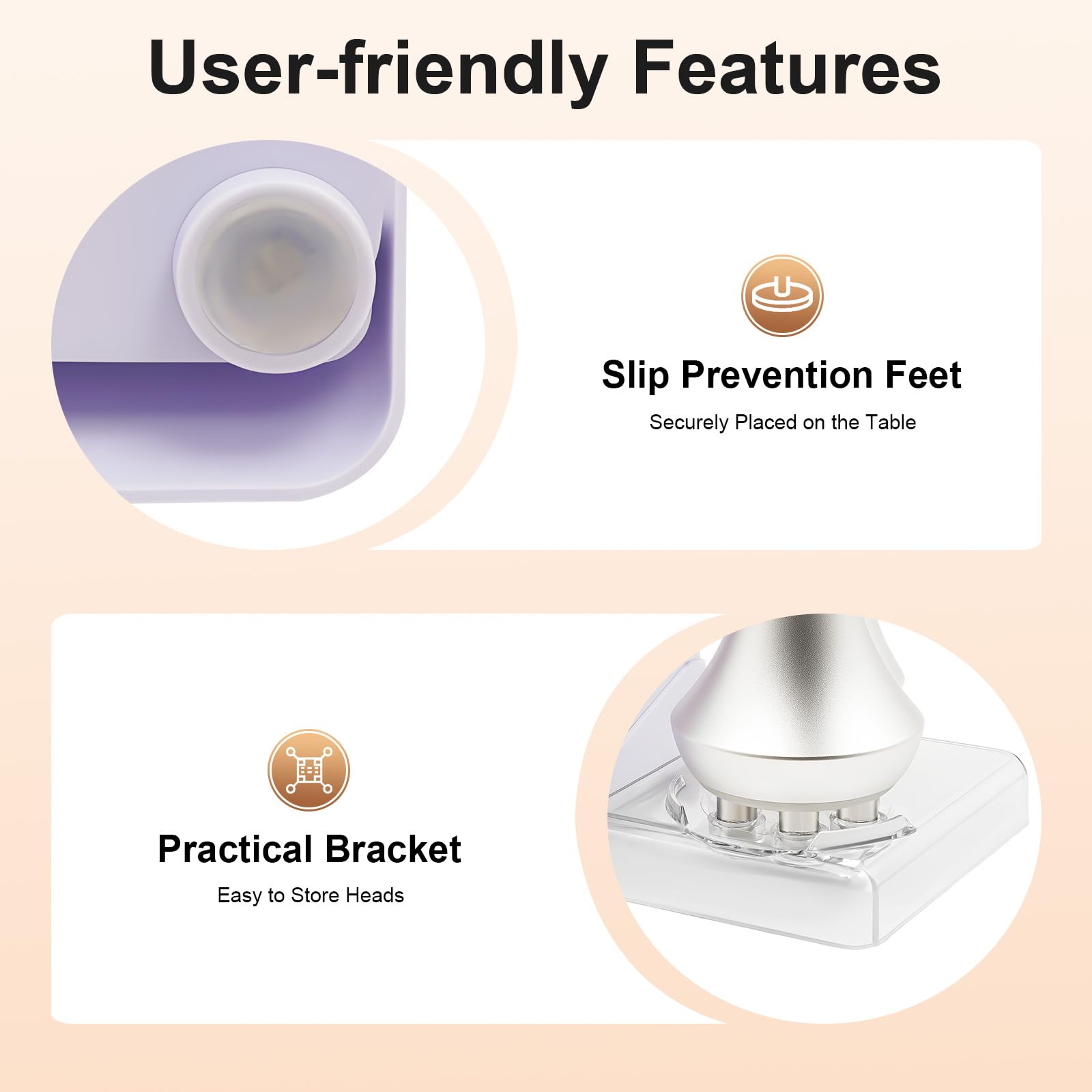 Dispositivo radiofrequenza RF 3 in 1 professionale contro cellulite e grasso, modellatura del corpo e tonificazione della pelle per viso e corpo, con 3 inserti + funzione di raffreddamento