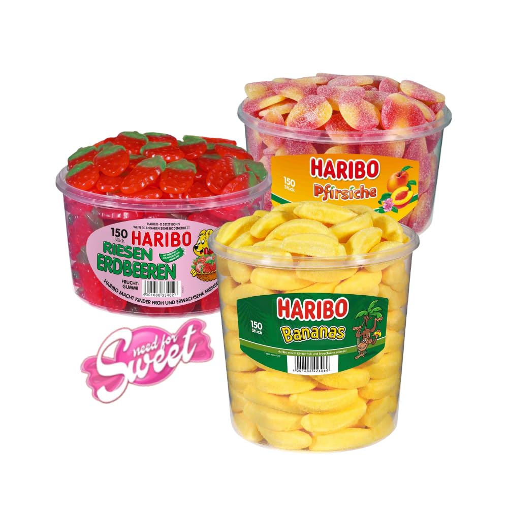 Leckerer Fruchtgummi/Weingummi Obstkorb zum vernaschen 3,9 kg mit Schaum-Bananen, Riesen Erdbeeren und Pfirsichen