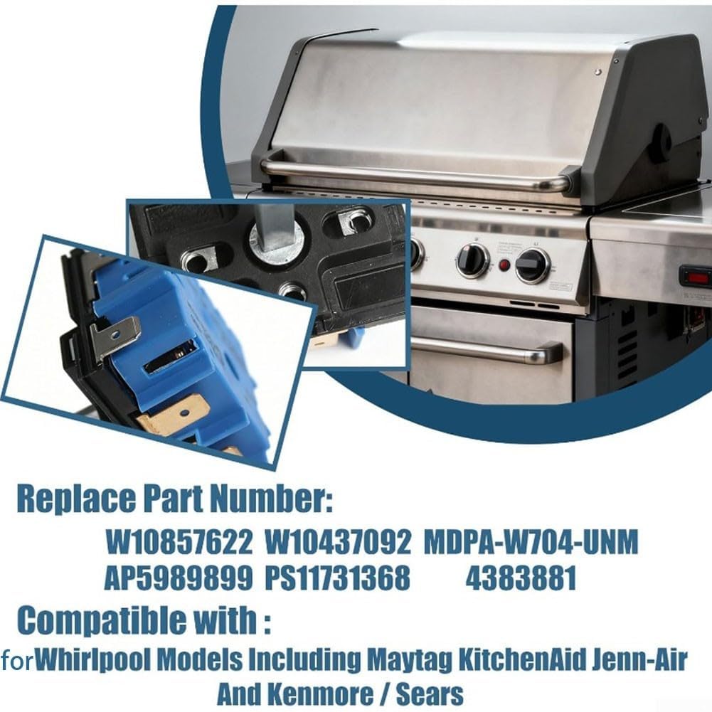 per interruttore Fornello Gas W10857622 W10437092 Controllo Fiamma