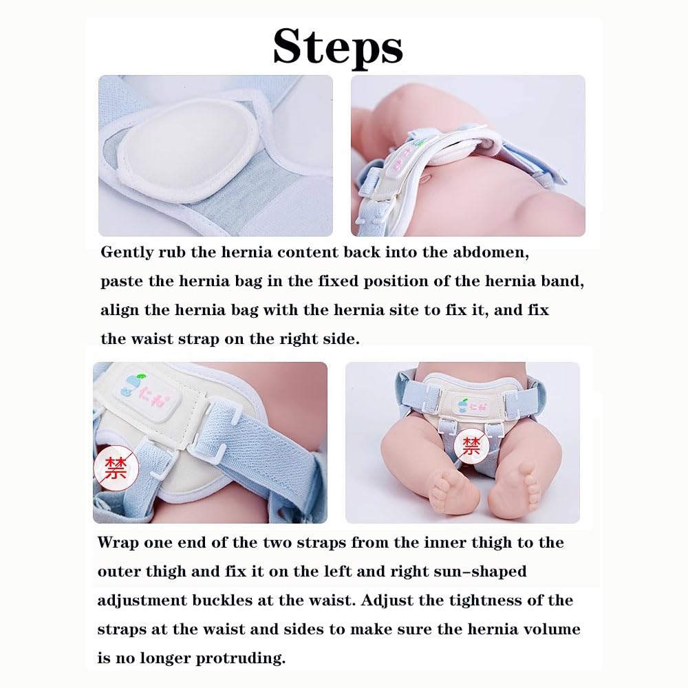 Cinturón para Hernia Umbilical de bebé, braguero para Envoltura de Vientre para recién Nacido, braguero de Soporte para Hernia para bebé, Banda para Ombligo para niños,0~2 Year