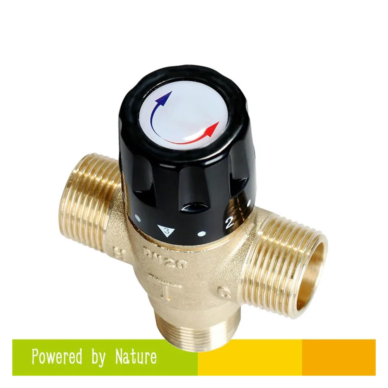 1 x termostatyczny zawór mieszający regulator temperatury do grzejnika słonecznego DN20