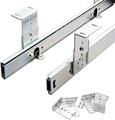 Amazon Co Jp 引き出し スライド金具 1ペア 重量用スライドレール 35cm スライドレール 耐荷重 50kg キーボード スライド レール 側面取り付け 調節可能な高さ コンピューターの引き出し用 産業 研究開発用品
