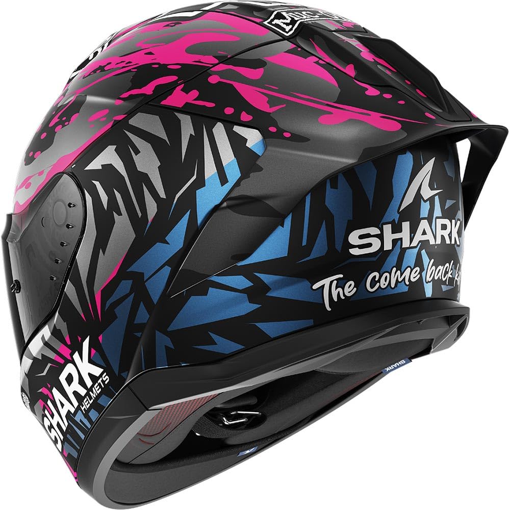 SHARK, Casco Moto Integrale SKWAL CUP Replica REDDING Black Violet Blue KVB, XS
