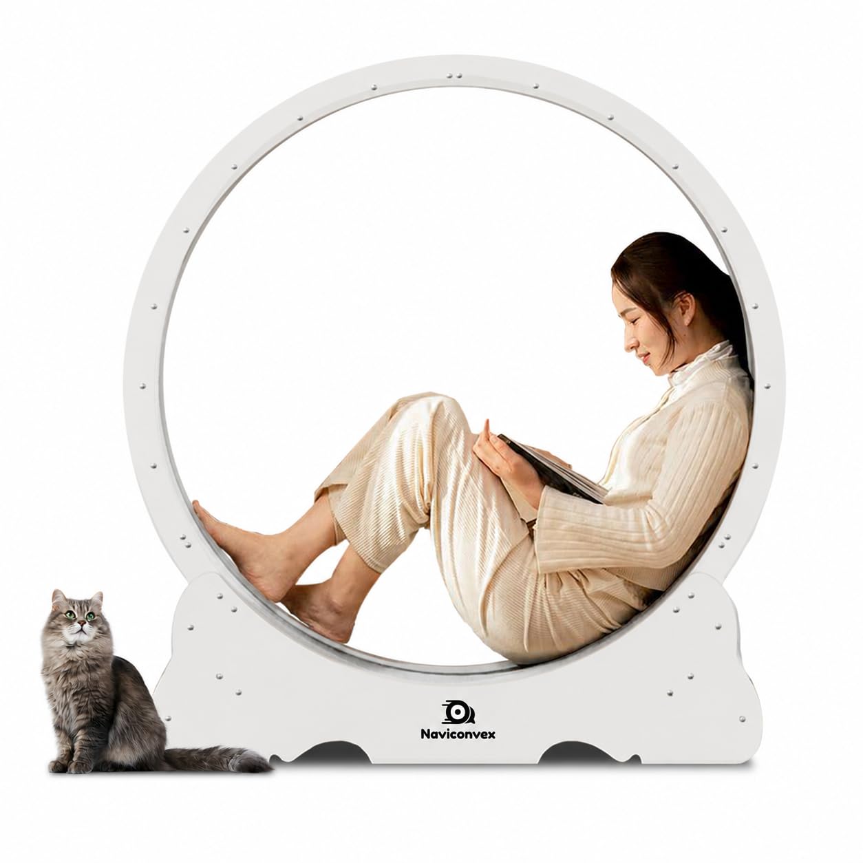 Amazon.co.jp: Naviconvex キャットホイール 猫 XL 直径113センチ