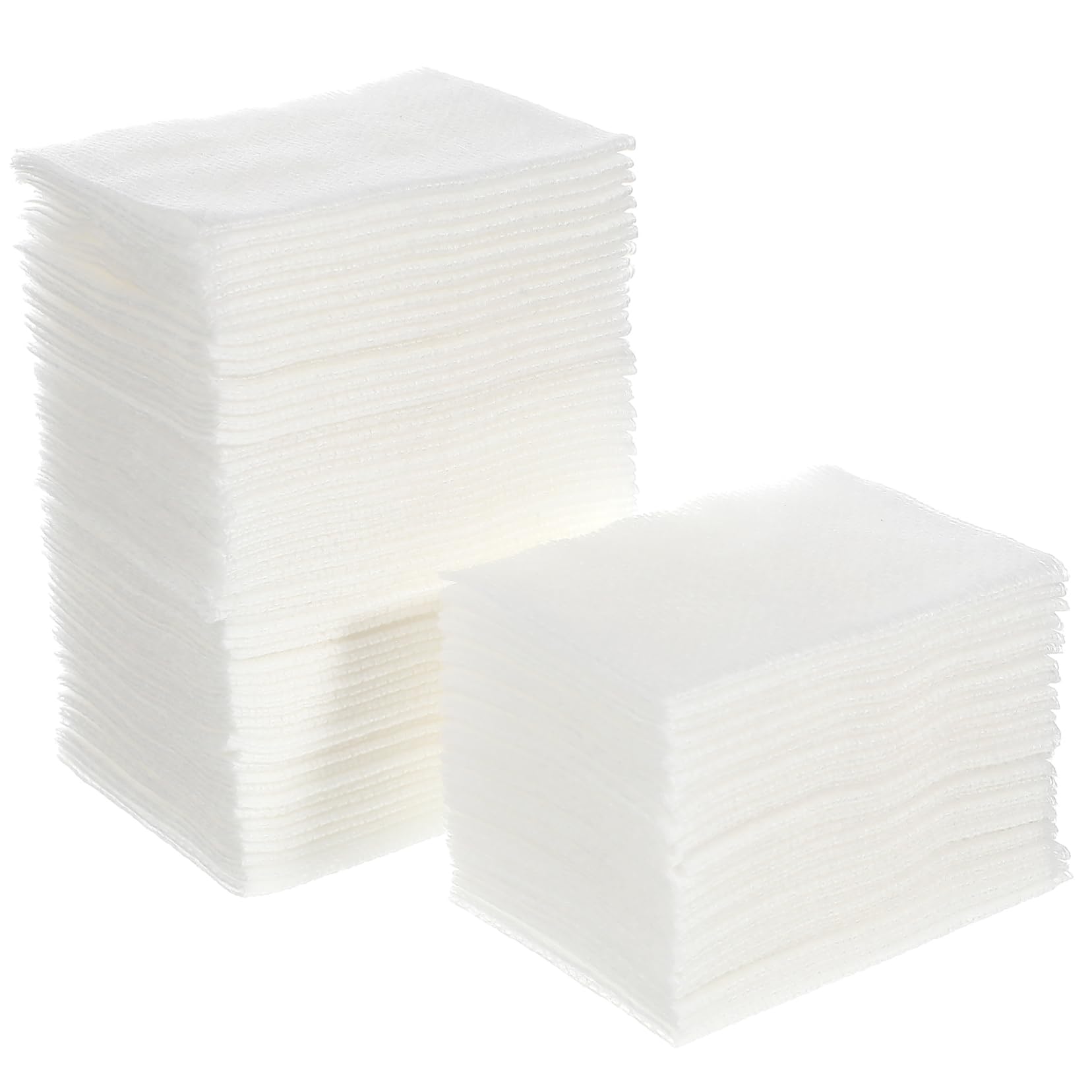 IWOWHERO Large Size Wet Cotton Pads 2 Packs 200 Sheets Each Soft and Comfortable for Face Cleansing and Makeup Removal