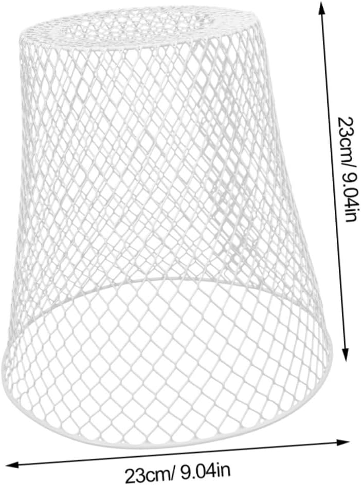 4pcs Sturdy Mesh Plant Protector Covers Reusable Flowerpot Shield for Vegetables Fruits Plants Iron Material for Outdoor Gardening White