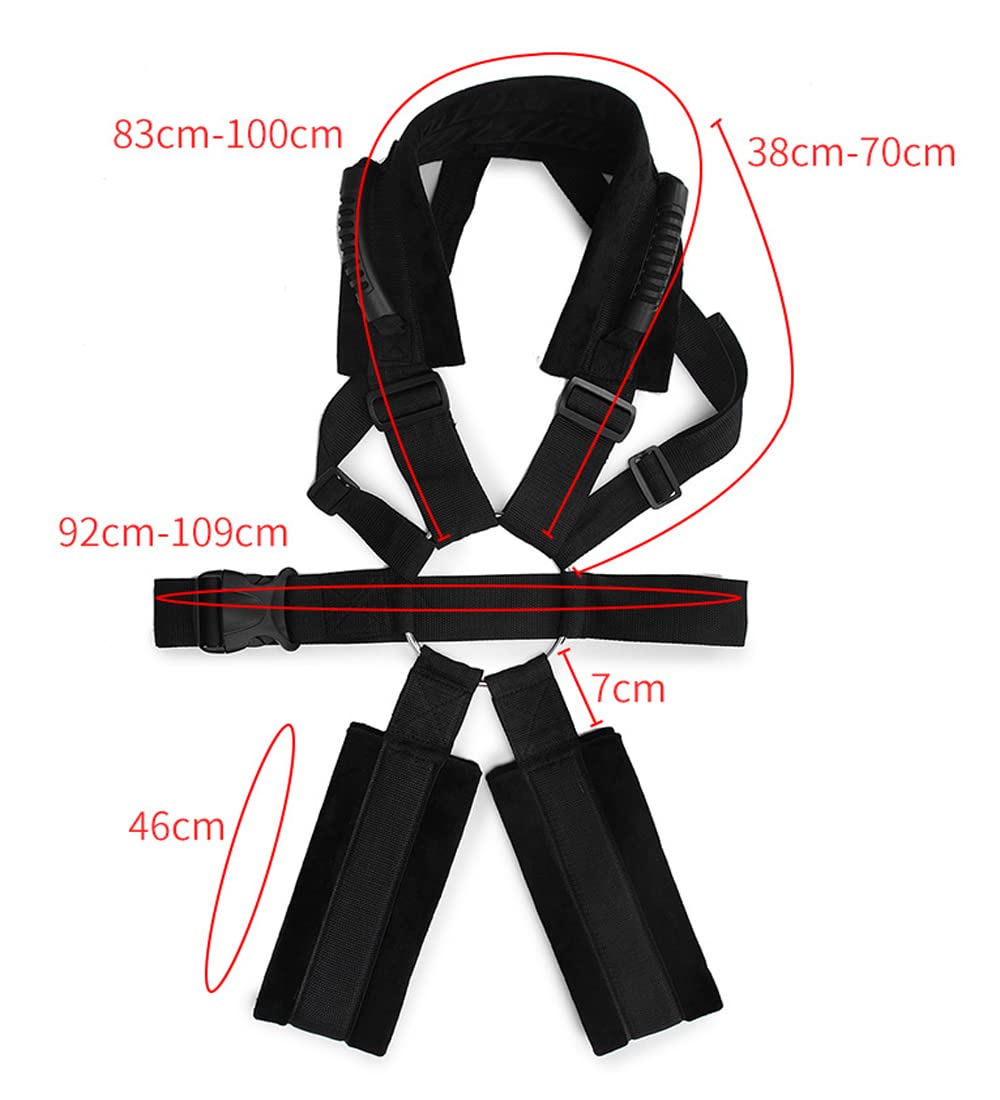 Balançoire pour plafond Sangle de Suspension Réglable Harnais de Soutien de Plafond Système de Suspension avec Sangles Ajustables Accessoire de Maintien et de Positionnement Sling Trainer