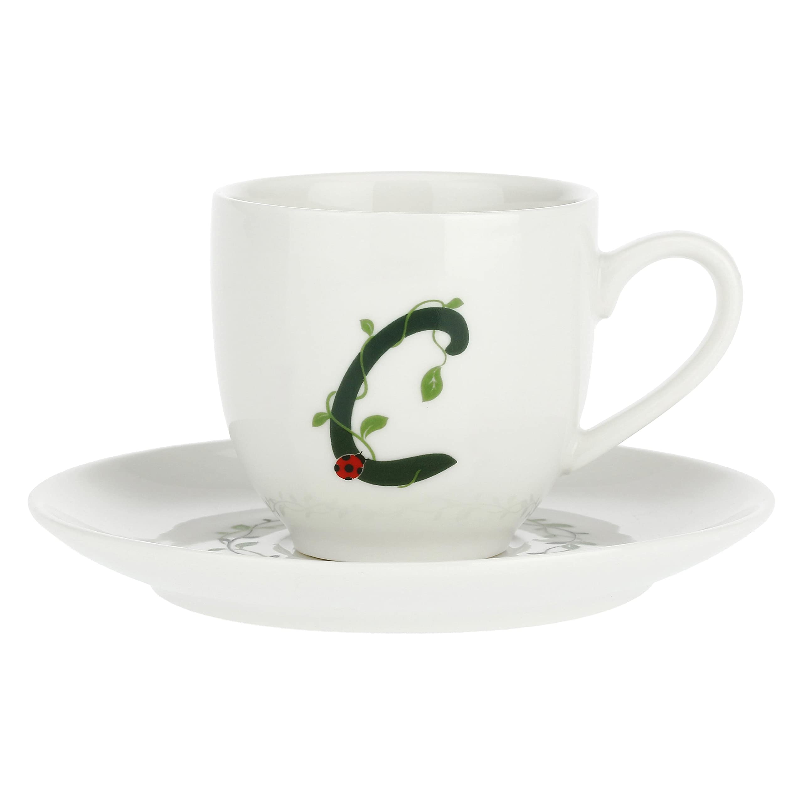 La Porcellana Bianca Coffee Cups Letter C Collection ATUPERTU