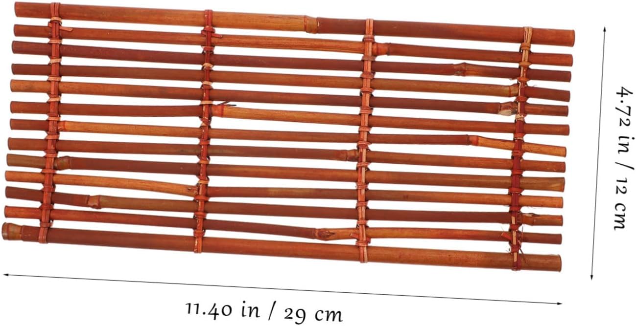 Heat Insulation Placemat Decorative Desk Pad Bamboo Raft Cup Pad 1pc Tabletop Mat Easy to Clean