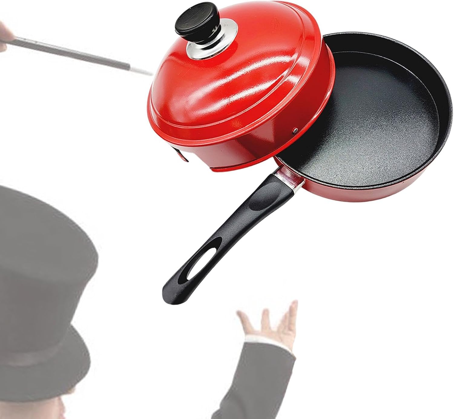Magician Tricks Pan for Food Dove in Empty Dish